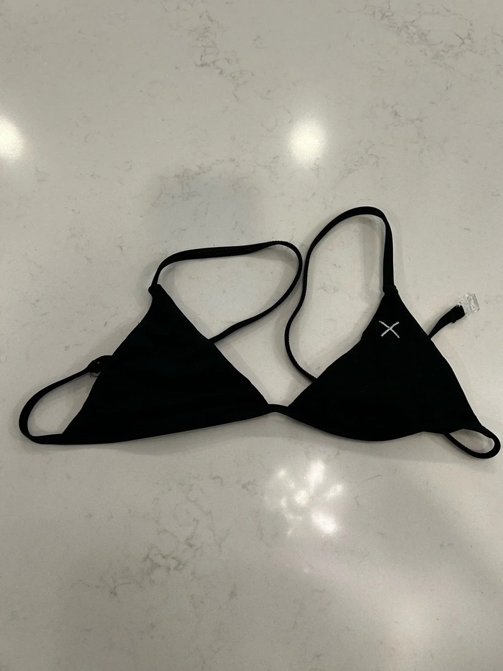 Boutine LA Pores Stride Manhattan Black Triangle Bikini Top